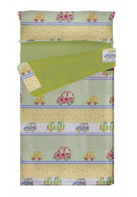 "Prêt à dormir" extensible et zippé - CARS vert