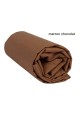 Prêt à dormir Zippé et Extensible Avec Forme Spéciale - UNI marron chocolat - 138 x 200 cm - Couette 100 gr/m2