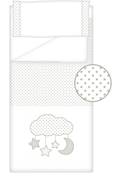 Prêt à Dormir Zippé Non-Extensible Coton et Piqué – Dpkes CANDY gris