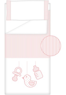Prêt à Dormir Zippé Non-Extensible Coton et Piqué – Dpkes SWEET rose