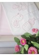 Prêt à Dormir Zippé Non-Extensible Coton et Piqué – Dpkes SWEET rose