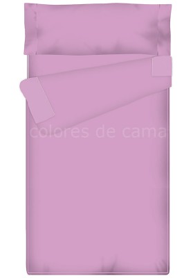 "Prêt à dormir" extensible et zippé - UNI mauve