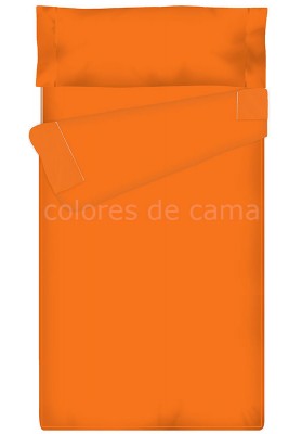 "Prêt à dormir" extensible et zippé - UNI orange