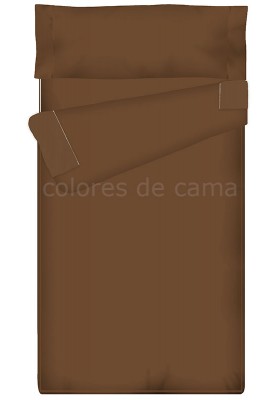 "Prêt à dormir" extensible et zippé - UNI marron chocolat