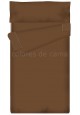 "Prêt à dormir" extensible et zippé - UNI marron chocolat