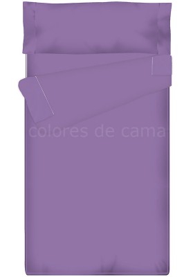 "Prêt à dormir" extensible et zippé - UNI lilas