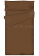 Prêt à dormir Zippé et Extensible Avec Forme Spéciale - UNI marron chocolat - 138 x 200 cm - Couette 100 gr/m2