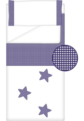 Prêt à Dormir Zippé Non-Extensible Coton et Vichy Carré – Dpkes STELLA bleu foncé