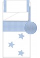 Prêt à Dormir Zippé Non-Extensible Coton et Vichy Carré – Dpkes STELLA bleu clair