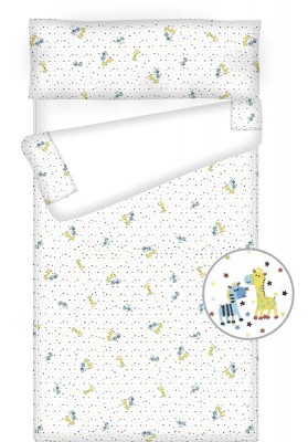 Prêt à dormir bébé zippé et extensible - FRIENDS blanc