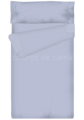Prêt à dormir Zippé et Extensible Avec - Uni Bleu Clair - 175 x 215 cm - Couette 250 gr/m2