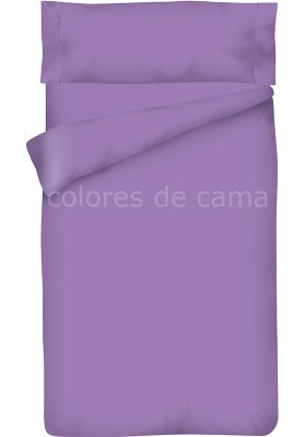 Housse de Couette Lilas Unie + Taie d’Oreiller