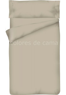 Housse de Couette Gris Unie + Taie d’Oreiller