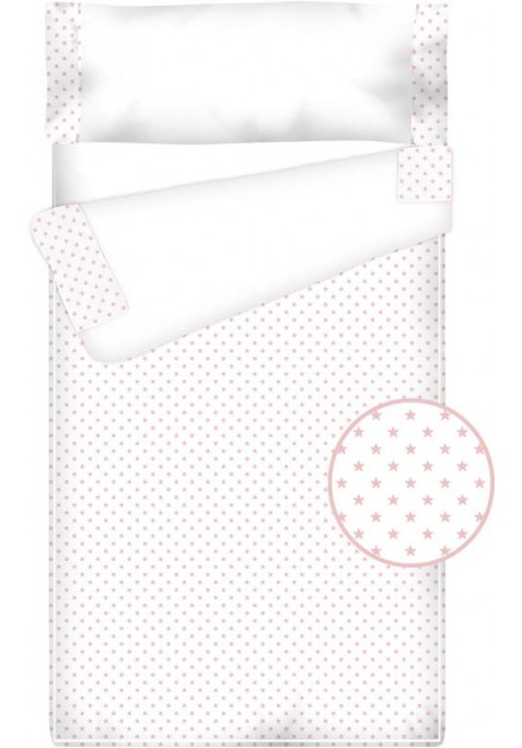 Prêt à Dormir Enfant Zippé Coton et Piqué – ESTRELLAS rose