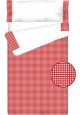 Prêt à Dormir Enfant Zippé Coton – VICHY CARRÉ rouge