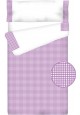 Prêt à Dormir Enfant Zippé Coton – VICHY CARRÉ lilas