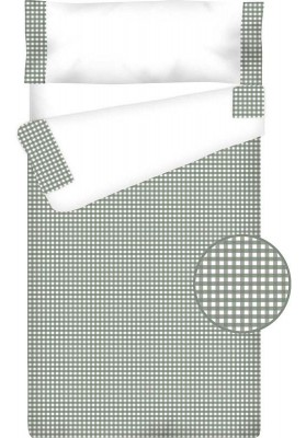 Prêt à Dormir Zippé et Extensible Coton – VICHY CARRÉ gris