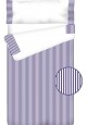 Prêt à Dormir Zippé et Extensible Coton – VICHY RAYURE bleu foncé