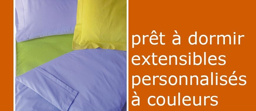 PRÊT À DORMIR PERSONNALISÉ À COULEURS